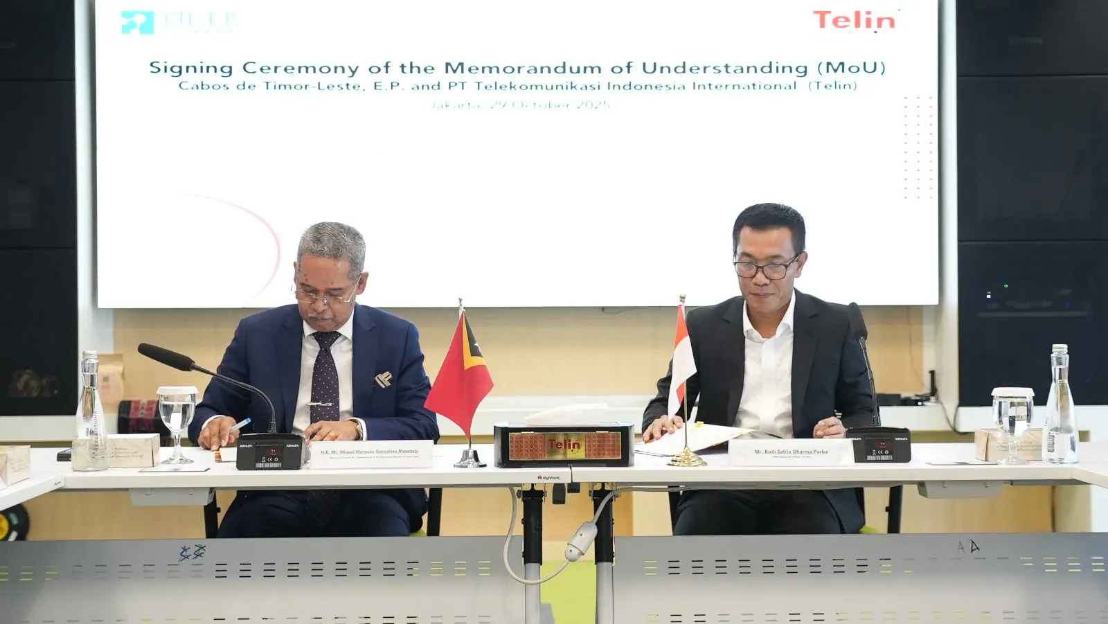 Telin dan Cabos de Timor-Leste, E.P. Tandatangani MoU