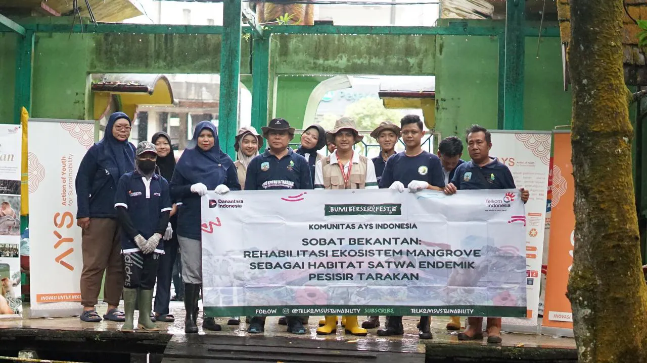 Kolaborasi Telkom dan AYS Indonesia Dorong Pemulihan Ekosistem Alam di Tarakan