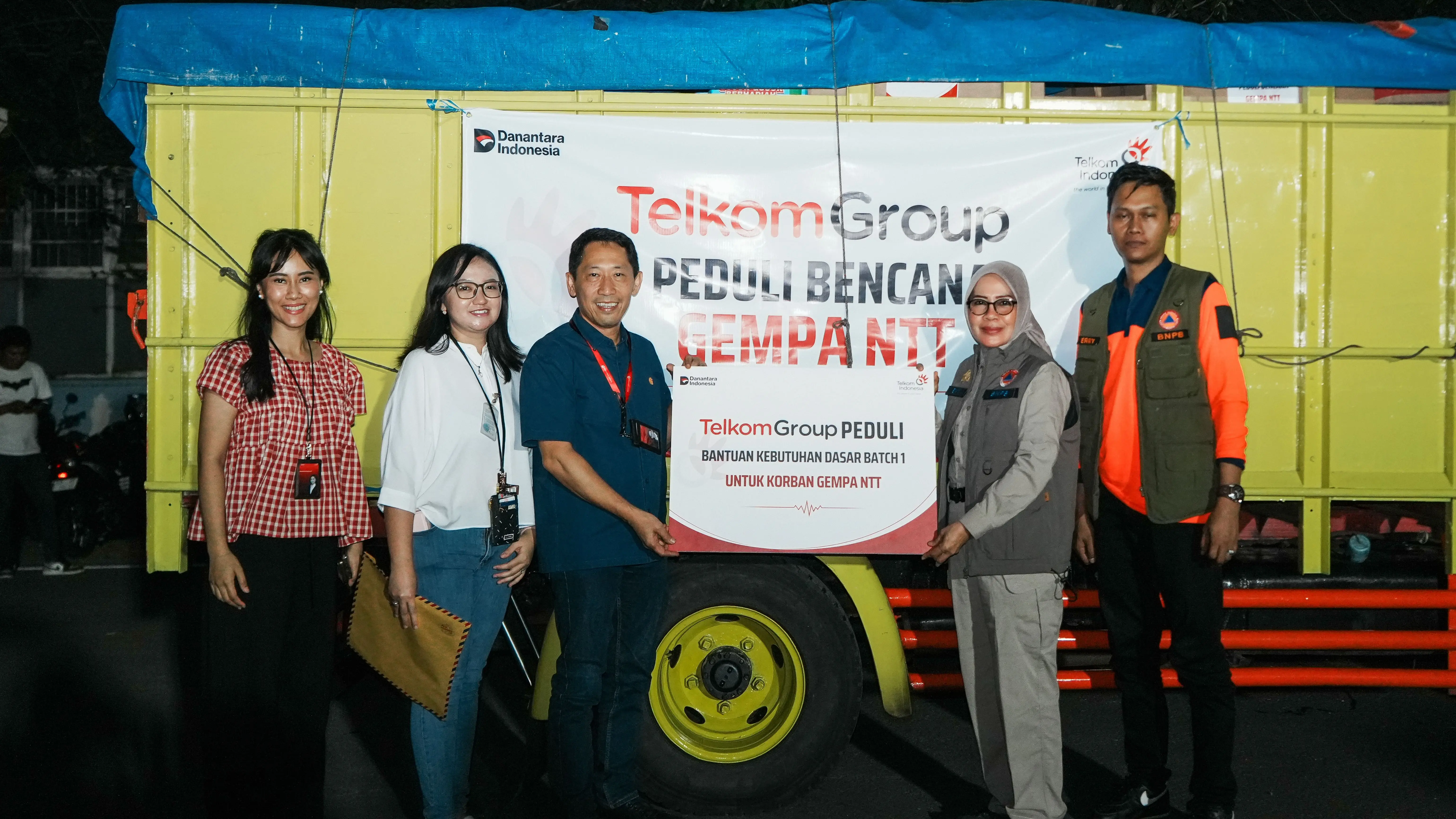 TelkomGroup Salurkan Bantuan Kemanusiaan Hingga Rp1,3 Miliar untuk Masyarakat Terdampak Gempa NTT