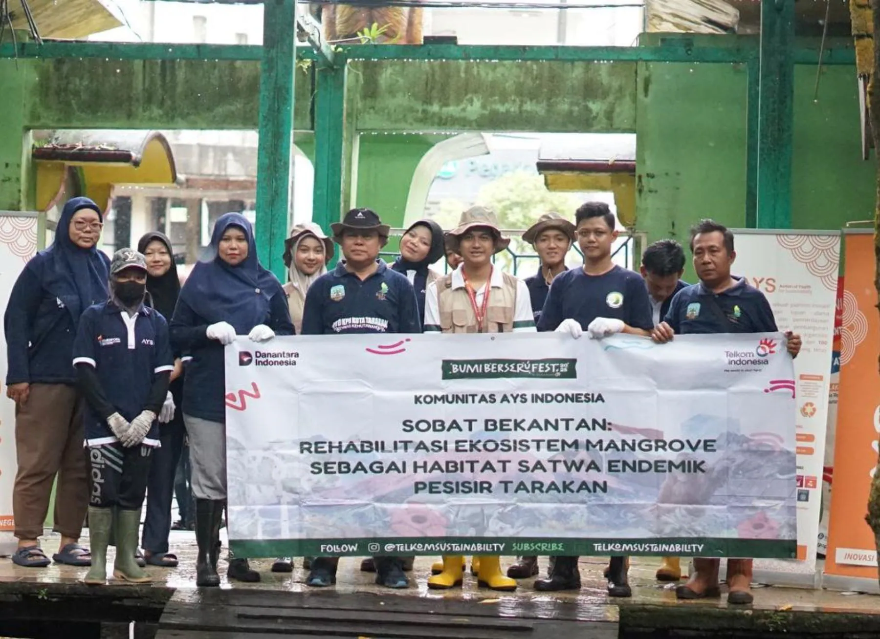 Kolaborasi Telkom dan AYS Indonesia Dorong Pemulihan Ekosistem Alam di Tarakan